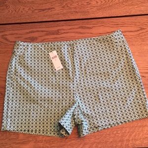 Flat front, side-zip shorts